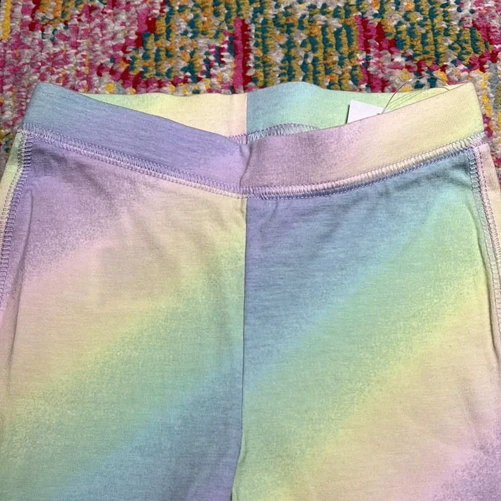 🆕 NWT Gap Kids Playtime Favorites Pastel Tie Dye Rainbow Biker Shorts Sz 2T